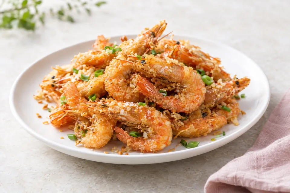 Chinese-Style Deep-Fried Salty Shrimp