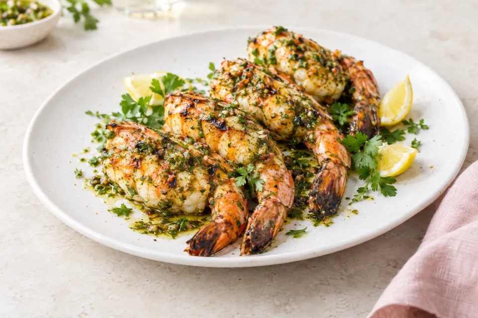 Grilled Colossal Shrimp with Charmoula