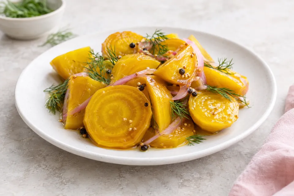 Pickled Golden Beets