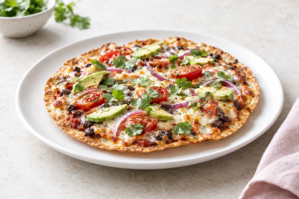 Extra-Crispy Bar-Style Tortilla Pizza