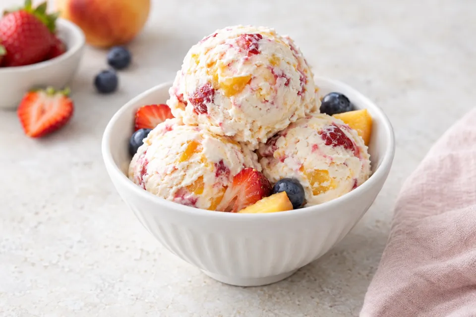 Fruity No-Churn Ice Cream