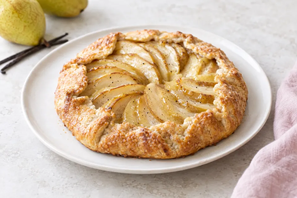 Simple Pear Galette with Vanilla