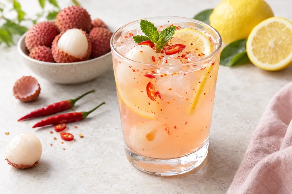Lychee-Thai Chili Lemonade