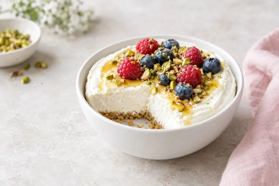 Labne Yogurt Cheesecake