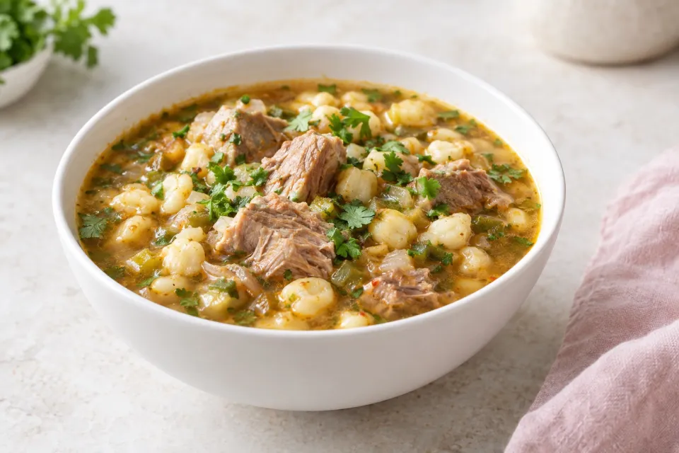 Pork and Hominy Soup