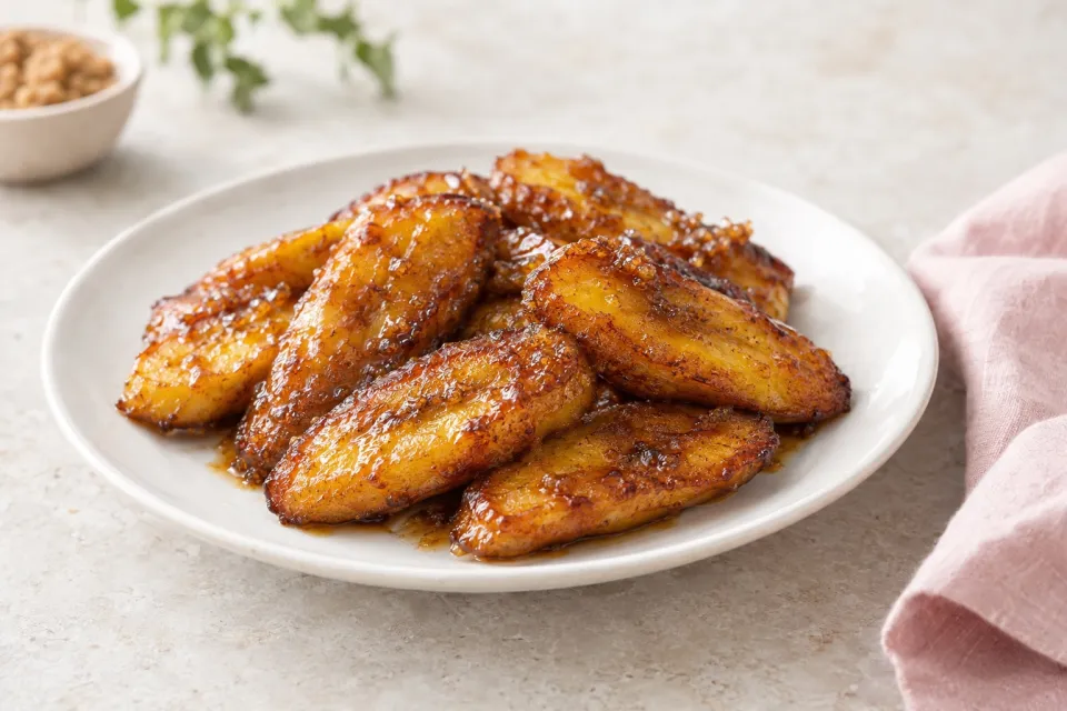 Plantains with Brown Sugar Glaze
