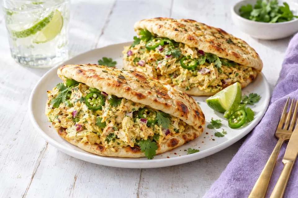 Spicy Curry Chicken Salad Sandwiches