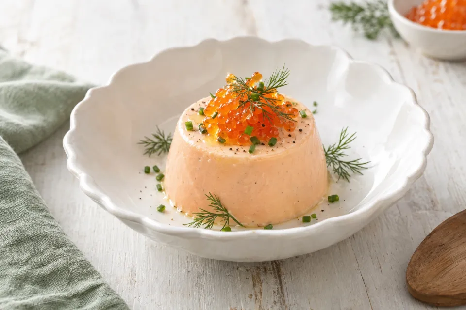 Bluestem's Smoked Salmon Panna Cotta