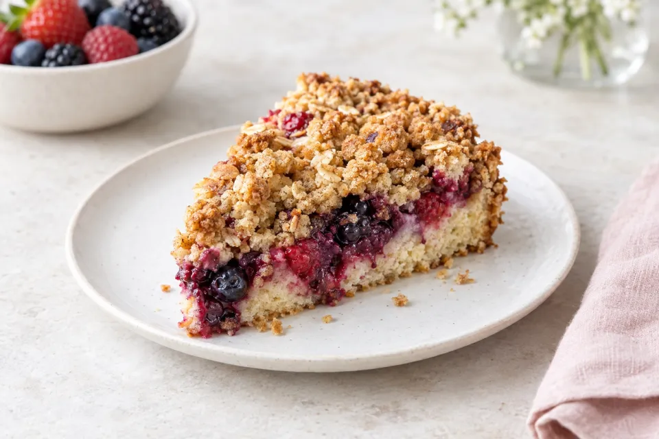 Berry Crisp Cake