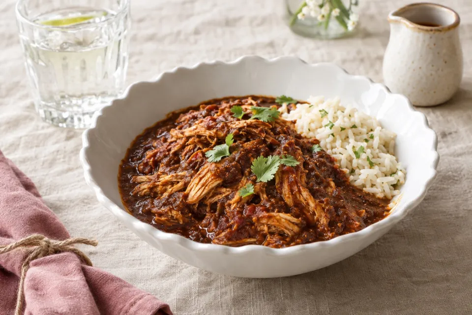 Huasteca-Style Chicken in Mole