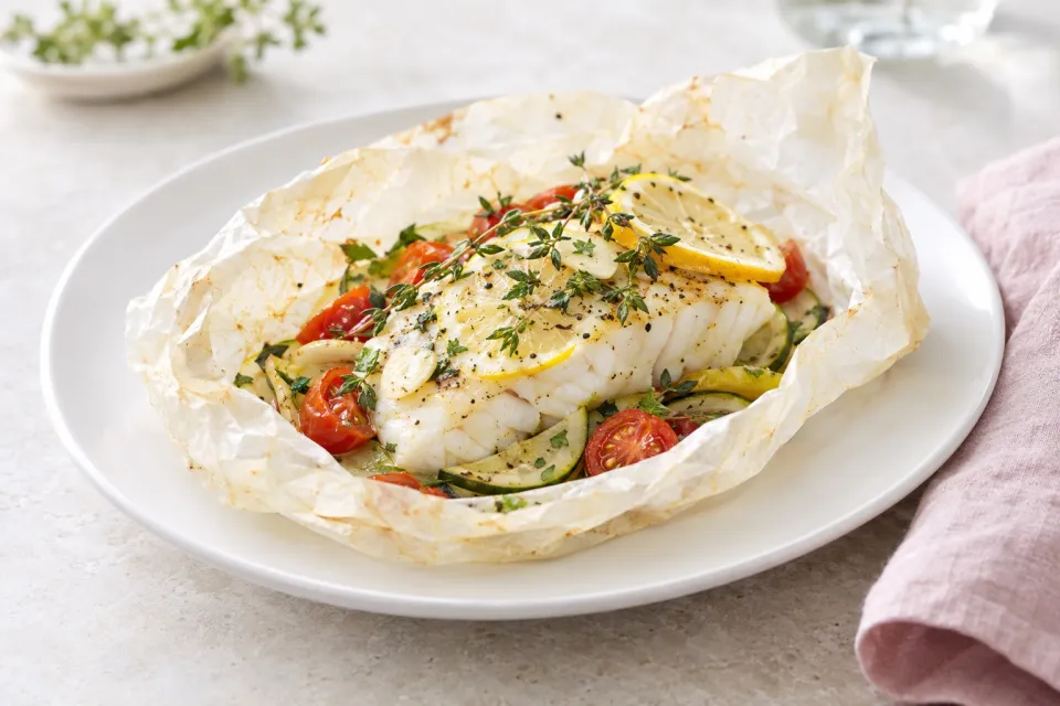 Cod En Papillote