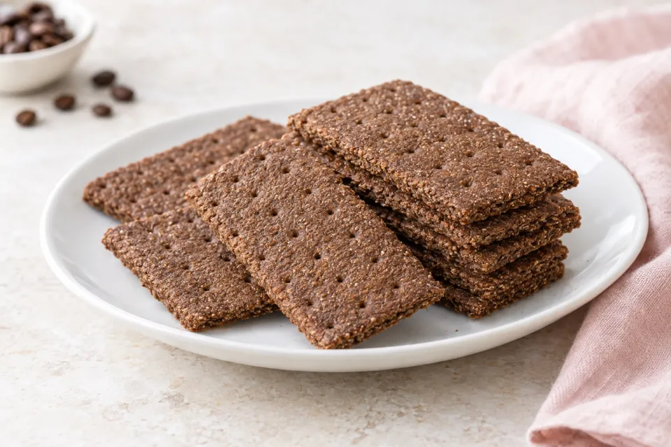 Chocolate Coffee "Graham" Crackers
