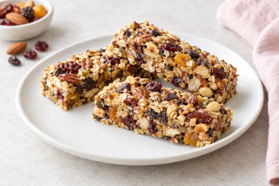 Chewy Trail Mix Bars