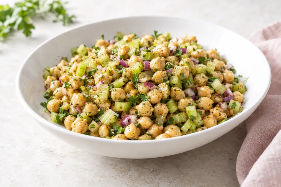 Make-Ahead Chickpea Salad with Cumin and Celery