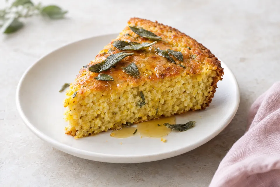 Sage and Honey Skillet Cornbread