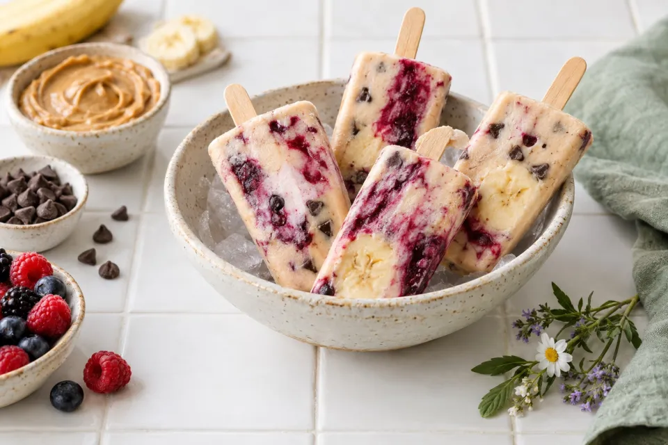 Peanut Butter Ice Pops