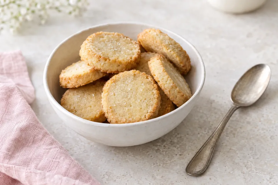 Brown Butter Shortbread Cookies