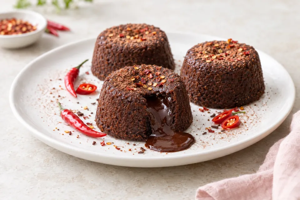 Hot and Spicy Chocolate Cakes