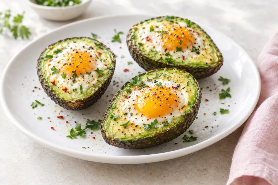 Eggs Baked in Avocado