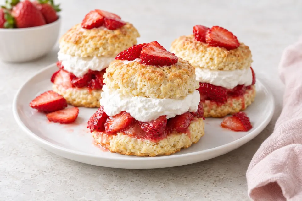 5-Ingredient Strawberry Shortcakes
