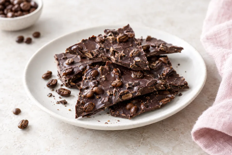 Espresso Bean Dark Chocolate Bark