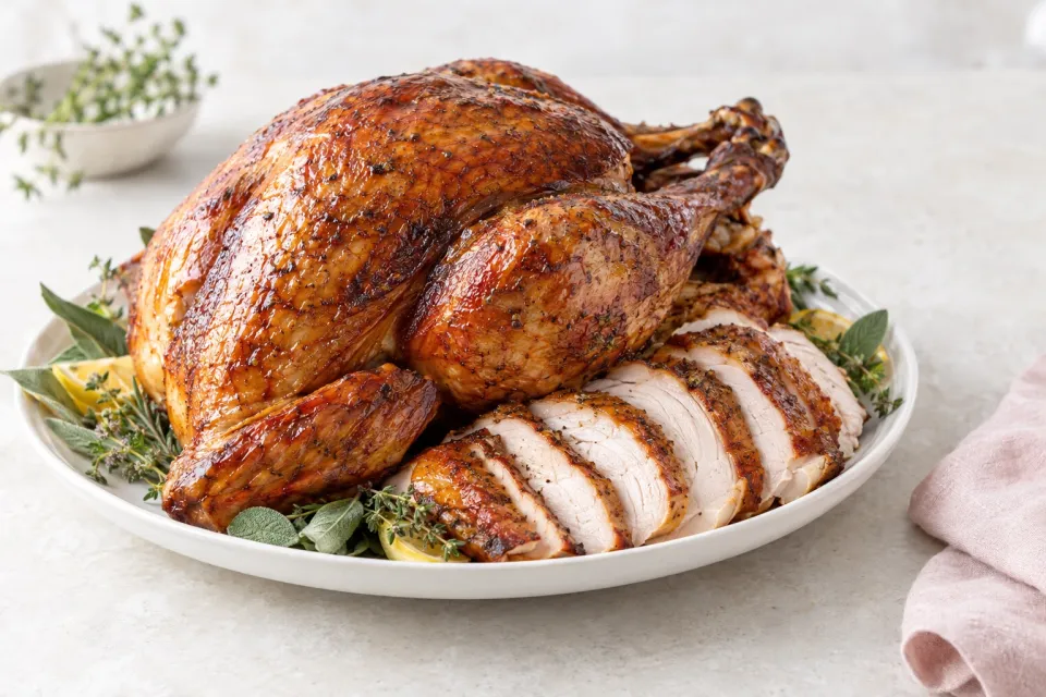 Honey-Brined and Smoked Turkey