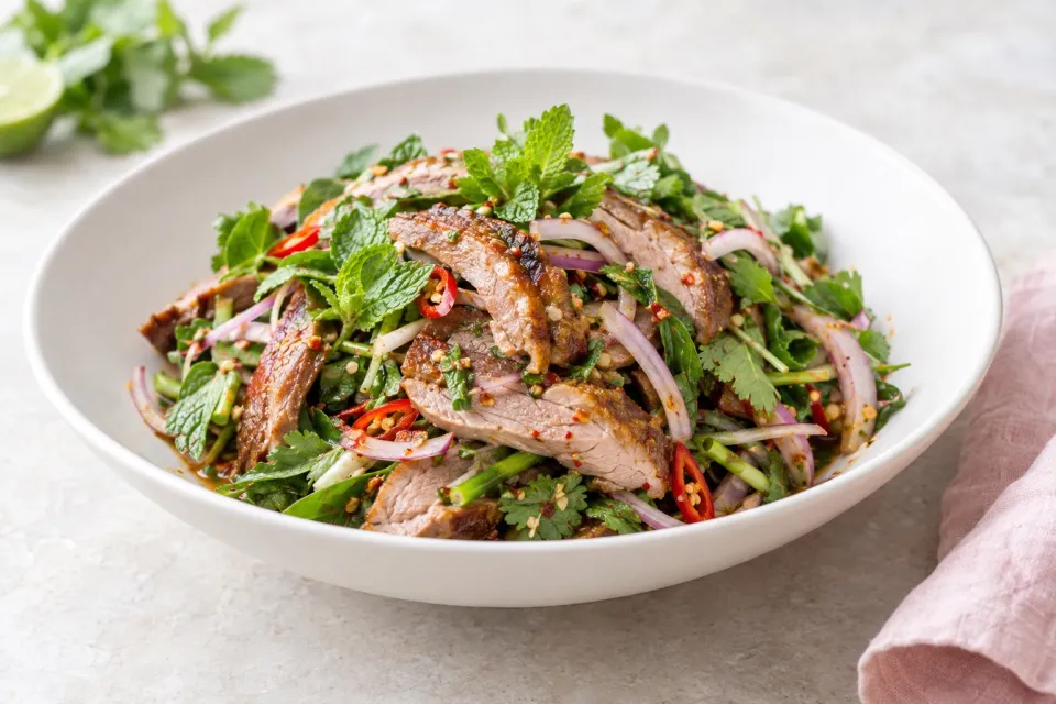 Thai Spicy Duck Salad