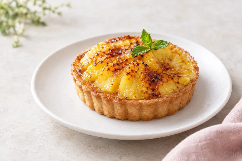 Bruleed Pineapple Tart