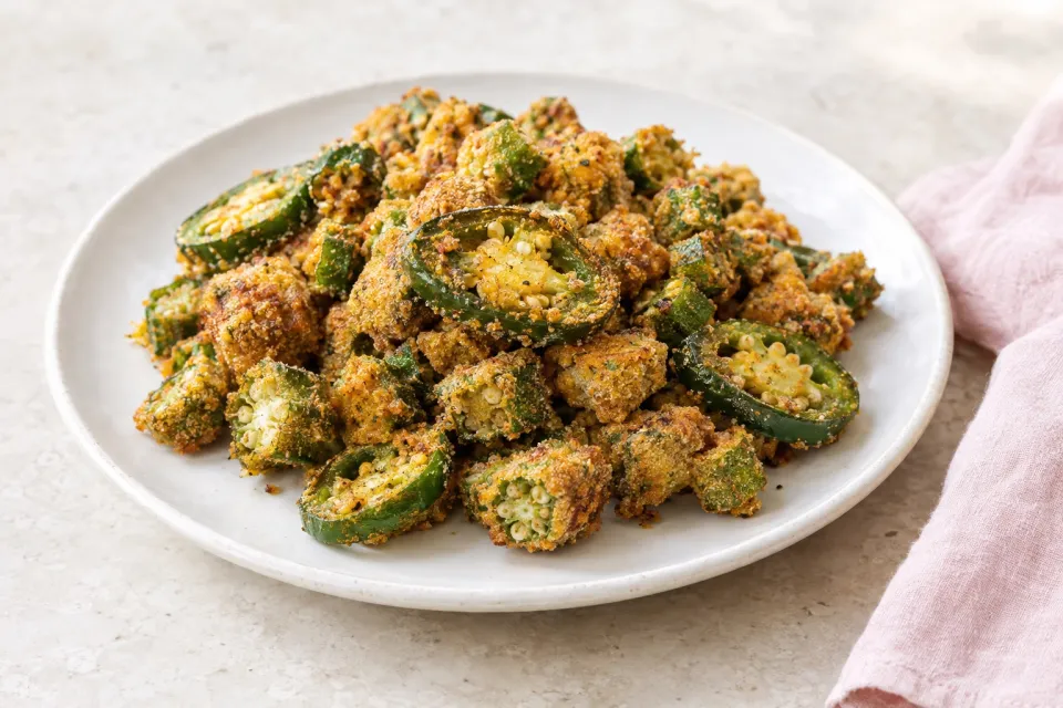 Okra-Fried Jalapenos