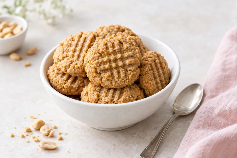 Gluten-Free Flourless Peanut Butter Cookies