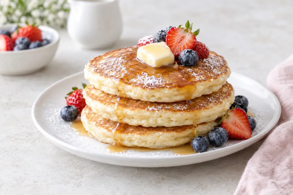 Light and Fluffy Buttermilk Pancakes