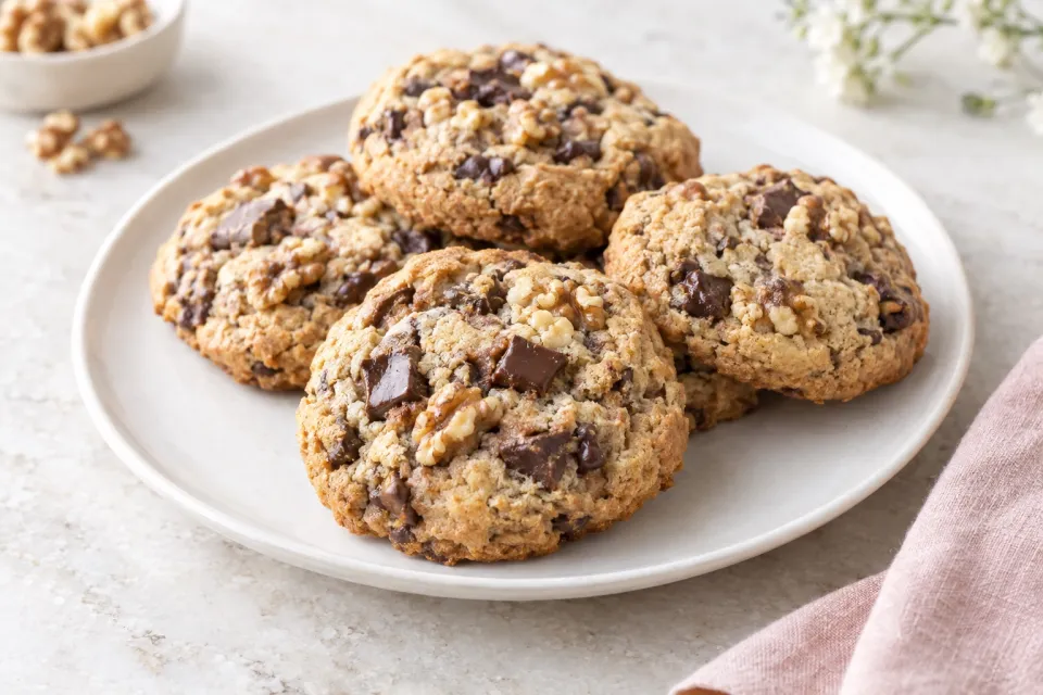 Chunky Chocolate Chip-Walnut Cookies