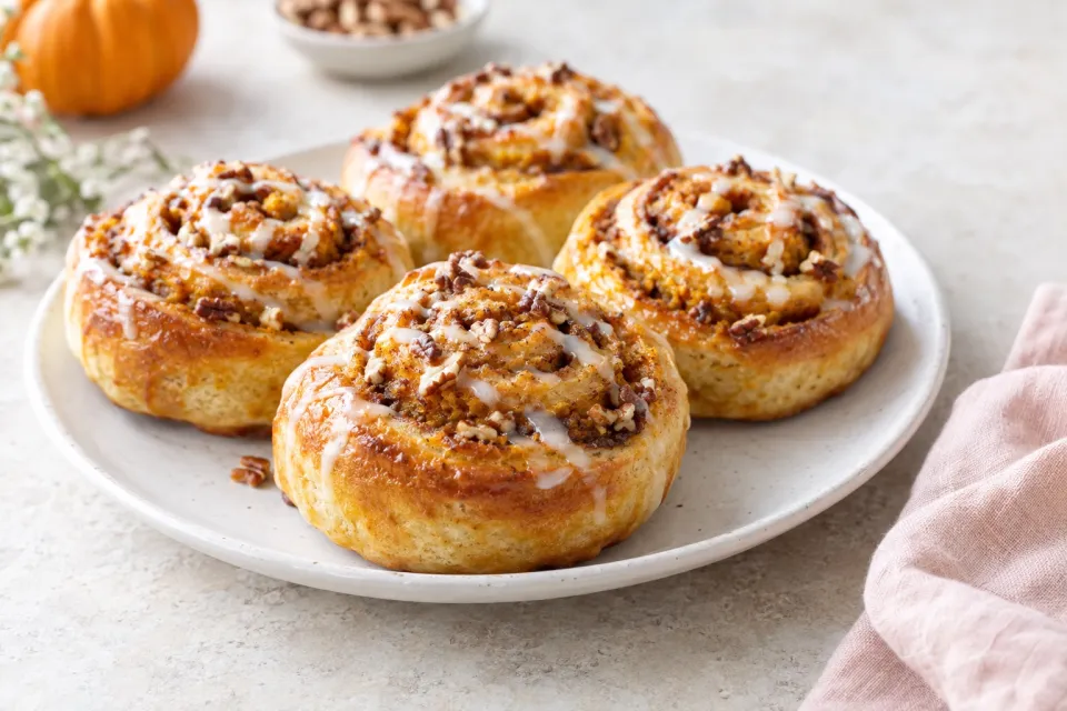 Pumpkin Sweet Swirl Buns