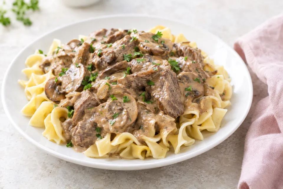 Slow-Cooker Beef Stroganoff