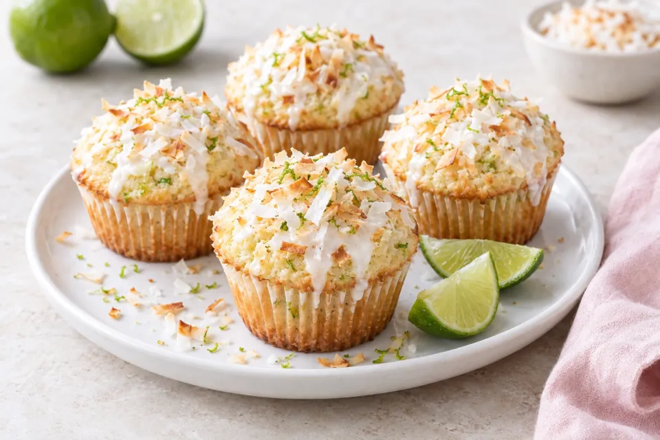 Coconut Key Lime Muffins