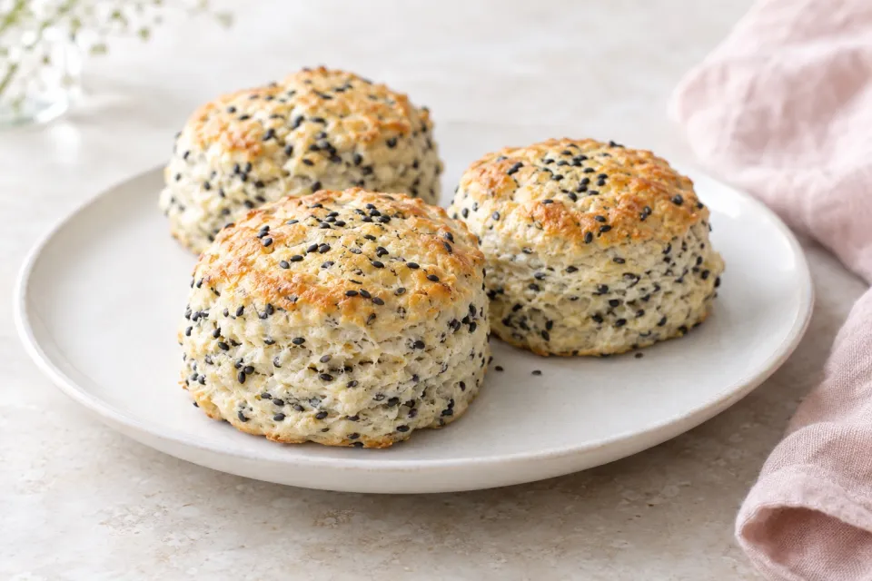 Black Sesame Buttermilk Biscuits