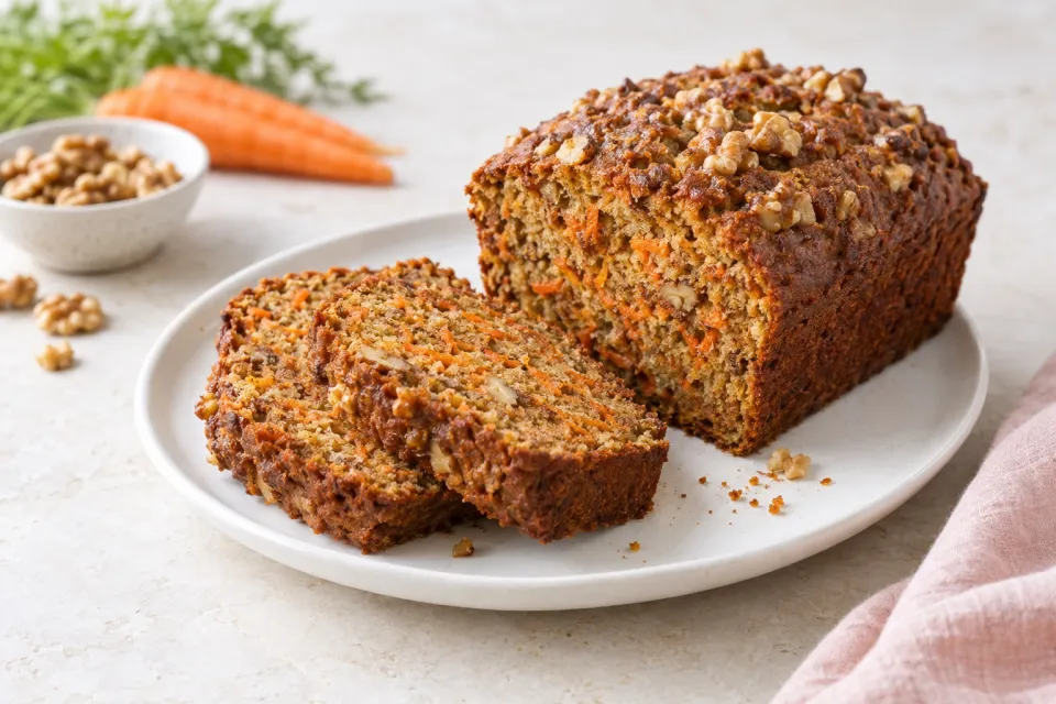 Spiced Carrot and Walnut Bread