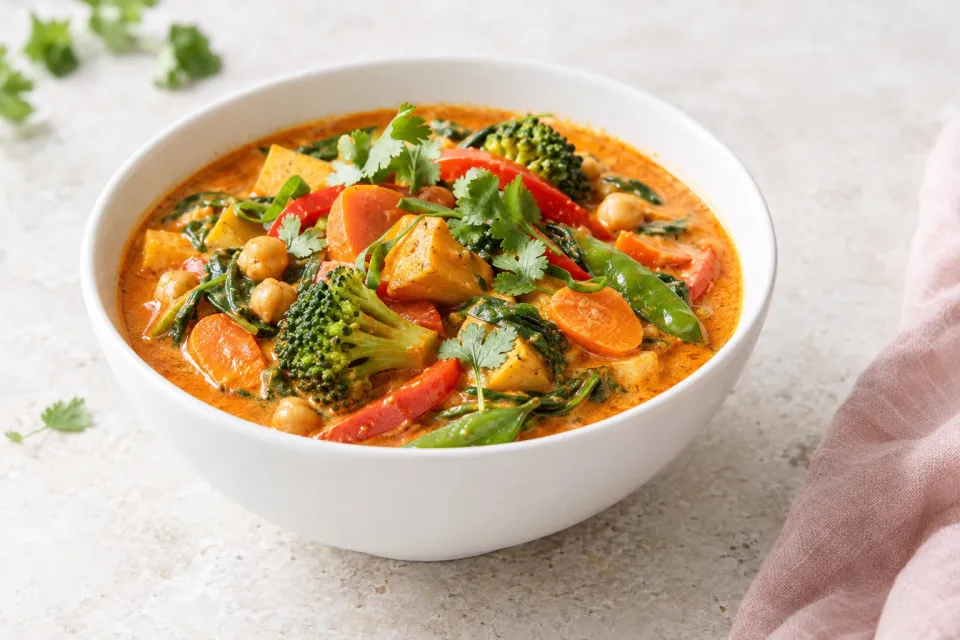 Veggie Red Coconut Curry