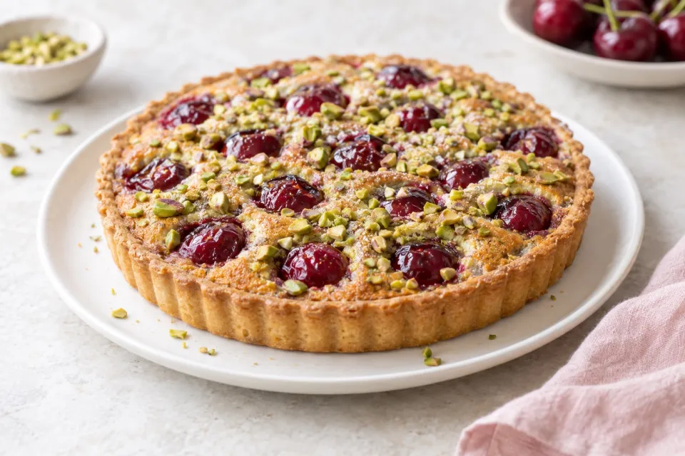 Cherry and Pistachio Frangipane Tart