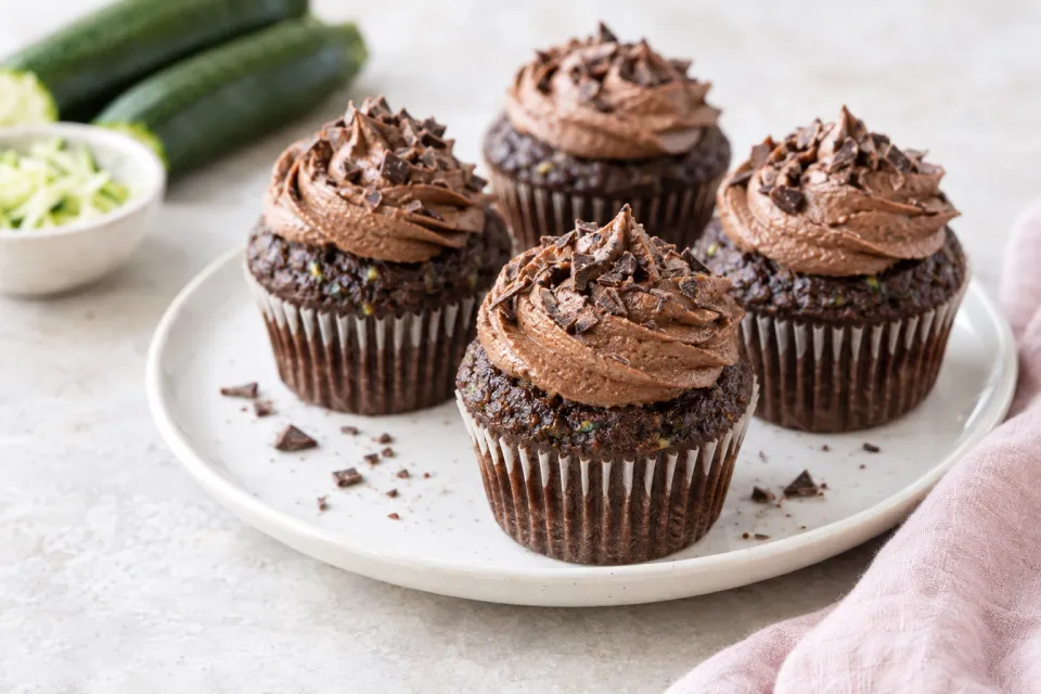 Chocolate Zucchini Cupcakes