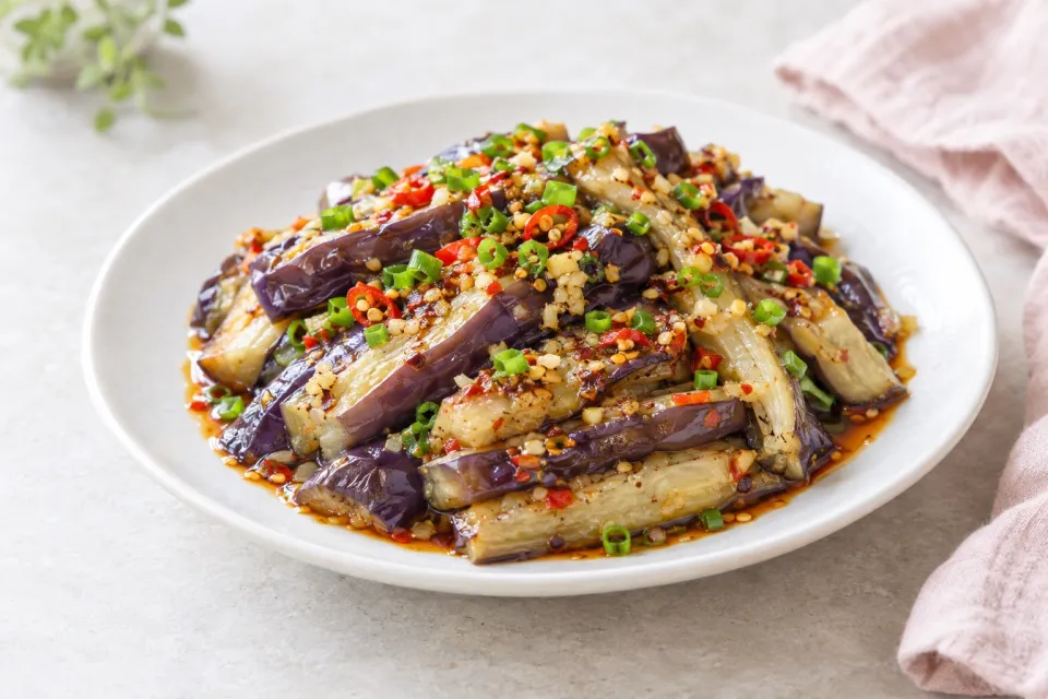 Steamed Spicy Eggplant