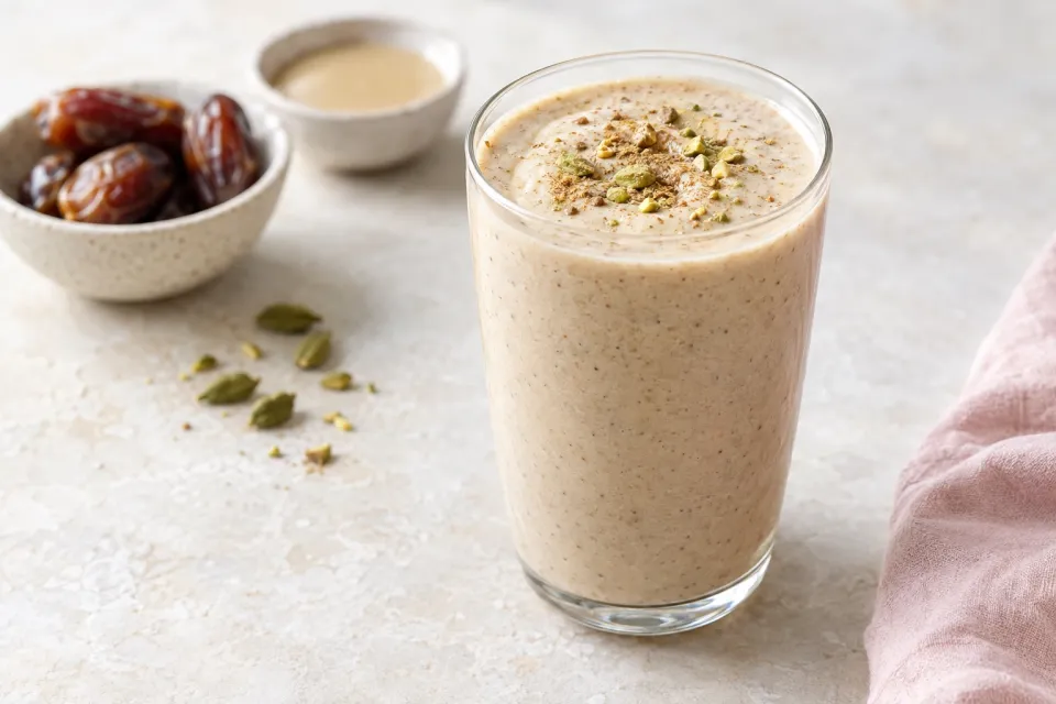 Date, Tahini, and Cardamom Smoothie
