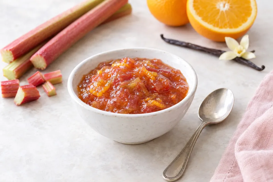 Rhubarb Orange Vanilla Jam