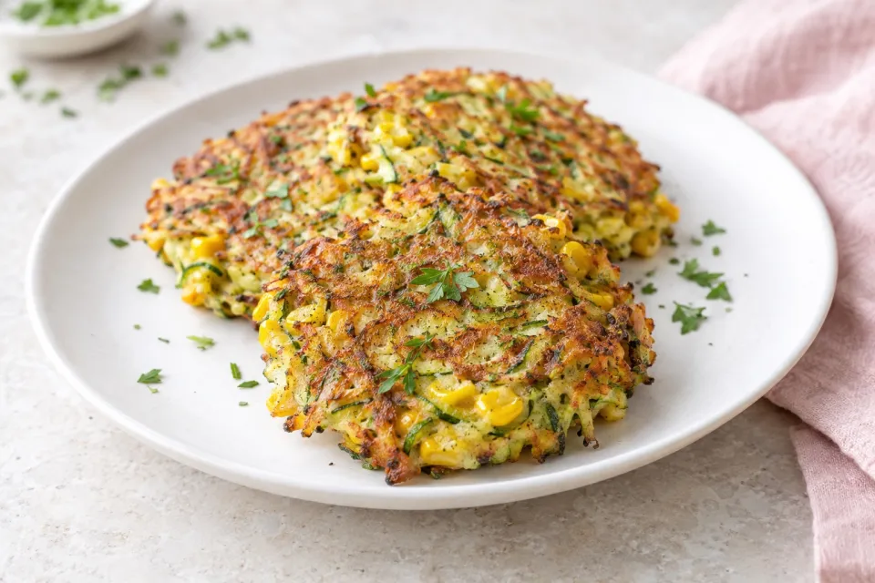 Zucchini and Corn Fritters Rule the World. for Reals