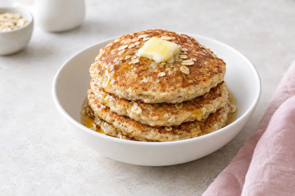 Oatmeal Buttermilk Pancakes