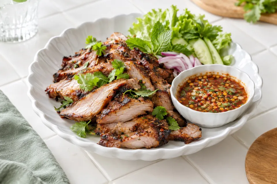 Thai Style Grilled Pork Neck