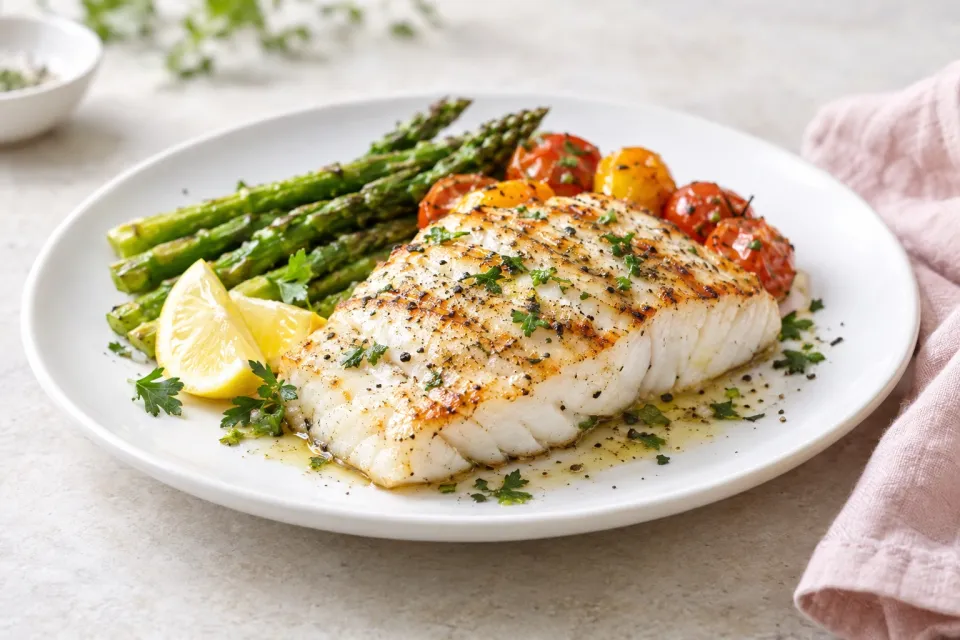 Simple Grilled Halibut