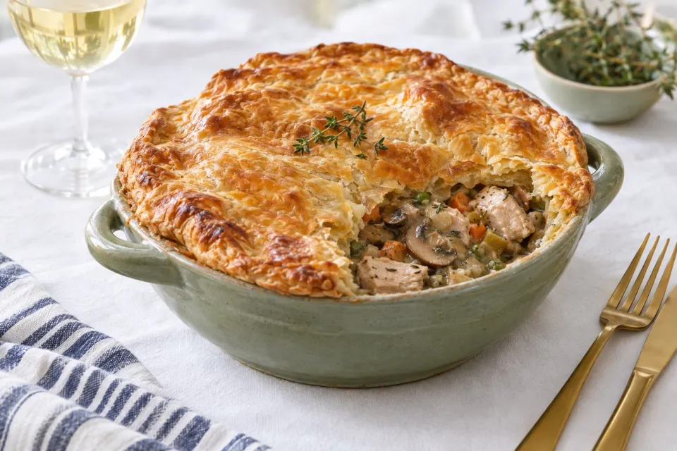 Rustic Turkey and Vegetable Pie