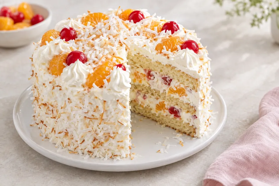 Ambrosia Layer Cake