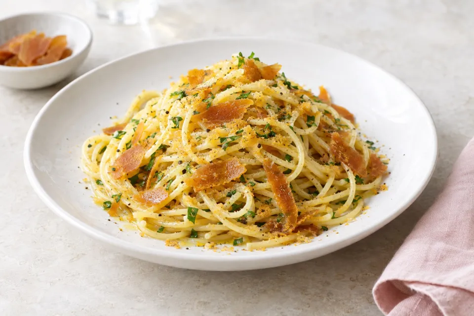 Mario Batali's Spaghetti with Bottarga